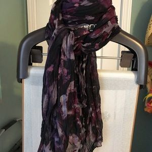 Black and purple scarf